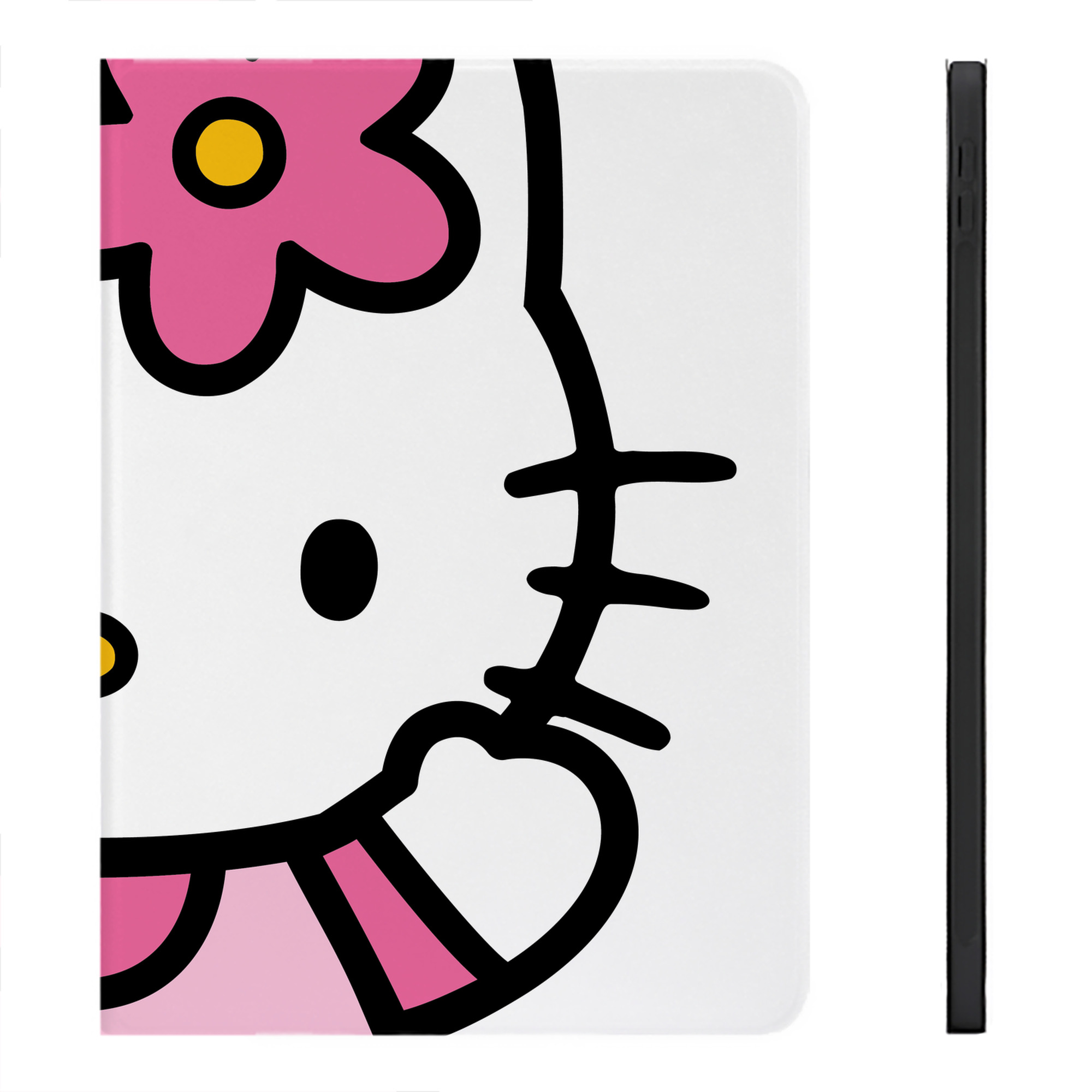 （画像用） Hello Kitty ハローキティ IPadケース ペンホルダー付き ブックスタイルデザイン